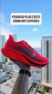 Nike Pegasus Plus 2 (Flash Crimson): $170 And The Exposed Air Zoom Actually Pops 🔴