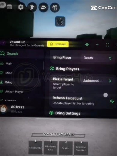 Insta Bring Player? The Best The Strongest Battle Grounds Script - VexonHub #coding #roblox #hackers