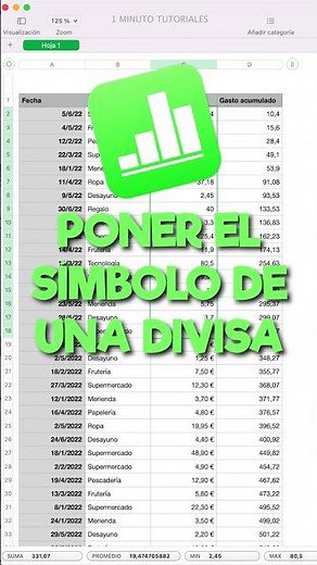 ¿Cómo poner el SÍMBOLO de una MONEDA en NUMBERS? | #Tutorial | Euro y divisas | Mac/iOs #Shorts