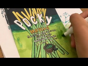 Matcha Pocky Paper Squishy diy💚