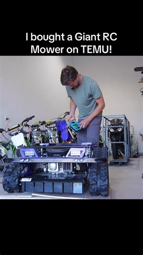 I bought a Giant RC Mower on TEMU! #bought #Giant #RC #mower #TEMU | David.tiny.built
