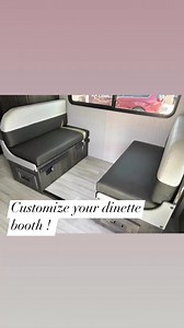 Have a U shaped dinette booth & want to change it up for more room in your motor home? RV Furniture Center can do it!! | RV Furniture Center