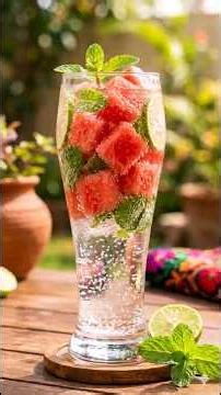 Watermelon Sprite Drink Recipe | Refreshing Summer Drink With Mint & Lemon | Easy Delights Family