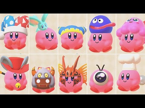 ALL Kirby Power-ups and Outfits!! [Kirby's Dream Buffet Nintendo Switch]
