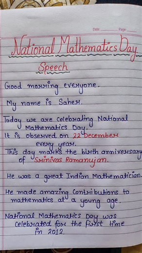 Saherunique Educational on Instagram: "National Mathematics Day ♥️"