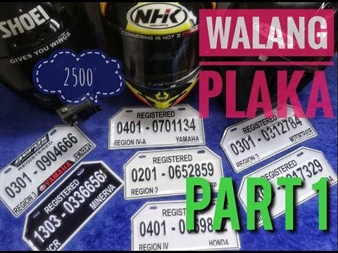 LTO Standard temporary plate for motorcycle Part 1 ( All information needed and guidance )