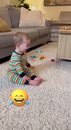 👉 Baby says “BOO!” — Dog gets scared! 😂🐶👶 #shorts