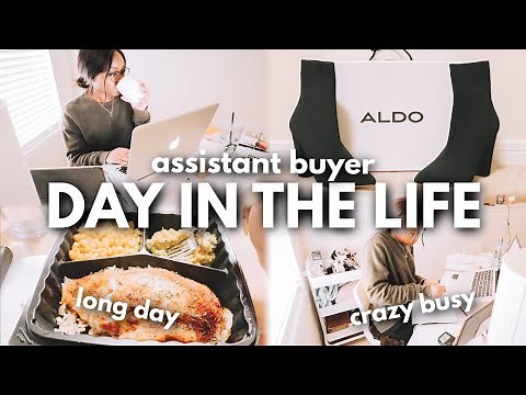 DAY IN THE LIFE OF AN ASSISTANT BUYER: busy 9-5 work days, work from home