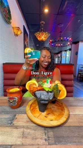 Ashlee Sarai | Creator & Social Media Strategist on Instagram: "@dontigremexican in Owings Mills is serving up authentic, vibrant, and bold flavors straight from Mexico that blessed my taste buds 🌮✨. Their drinks, like this sweet and smooth Bluerita 🍹, are a must-try. One of the things I absolutely love about this spot is that everything is freshly made in-house! 👏🏽🥑 Appetizers: 🍡 -Birria Eggrolls -Esquite (Street corn in a cup with mayo, lime, cheese, and Tajín) Entrees: 🍲 -Molcajete Mar