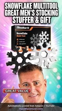 Snowflake Multitool Great Men's Stocking Stuffer & Gift #Shorts