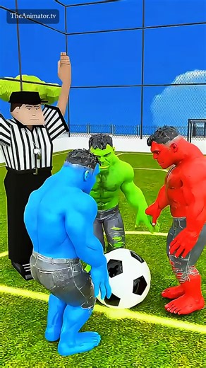 TheAnimator.tv on Instagram: "😜Get ready for the ultimate showdown! 😂 How many goals can the Blue Hulk score in GTA V's Football mode? ⚽️ Can the Rainbow Hulks take down Spider-man? Los Santos turns into the craziest superhero soccer pitch ever! Blue Hulk charging down the field like a green missile, smashing past defenders, scoring insane power-kicks, while a squad of colorful Rainbow Hulks teams up to take on the web-slinging Spider-Man in epic goal-line saves, ragdoll tackles, and chaotic G