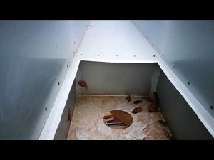 Plumbing box gutter on new house