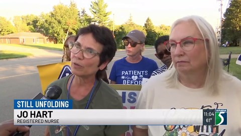 Genesys nurses, case workers continue strike over staffing, pay