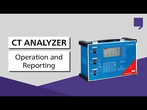 CT Analyzer - operation and reporting