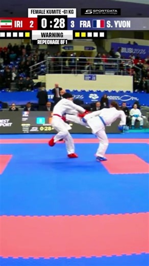 Karate Action in Tbilisi: Yvon S. Ippon Victory