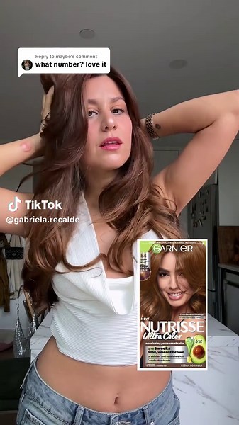 Revisión del color de cabello Golden Mahogany Brown de Garnier