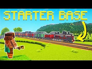 I Made a TRAIN Starter BASE in Minecraft Create Mod