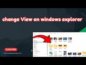 How to change View on windows explorer