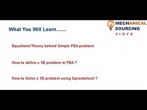 Finite Element Analysis using Spreadsheet