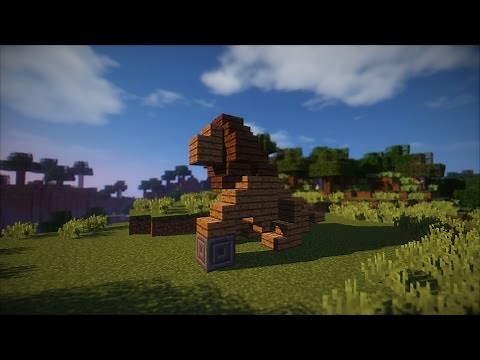 Minecraft Tutorials Ep #18 - Lion Statue