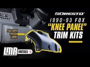 1990-1993 Fox Body Mustang: 5.0 Resto Lower Dash Trim "Knee Panel" - Overview & How To Install