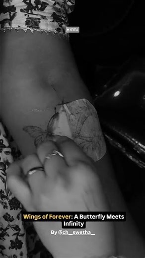Butterfly with Infinity Tattoo | Custom Meaningful Design