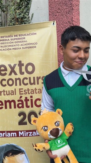 El es Bryan Hernández Ruiz, del Cecytem Plantel Nicolás Romero III, actualmente cursa el quinto semestre y obtuvo una mención honorífica por su destacada participaciòn en el Sexto Concurso Virtual Estatal de Matemáticas 2025 “#MariamMirzakhani”. #elpoderdelaeducación ¡Enhorabuena, Bryan! 🐆✨ #OrgulloCECyTEM #MatemáticasMirzakhani2025 Subsecretaría de Educación Media Superior Colegio de Estudios Científicos y Tecnológicos Joel Cruz Canseco #SomosLeopardos #SomosCECyTEM | CECyTEM