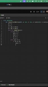 Leetcode 1253: Reconstruct a 2-Row Binary Matrix