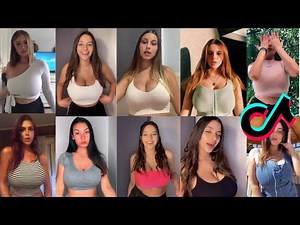 Awesome Busty and Hot Tiktok Cute Girls | No Bra Challenge | Trending Hot Show