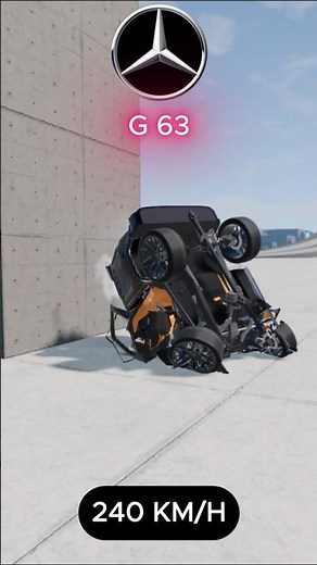 Crash Test 🔥🚗 Mercedes Benz G63 #recommended #crashtest#mercedes #benz #g63