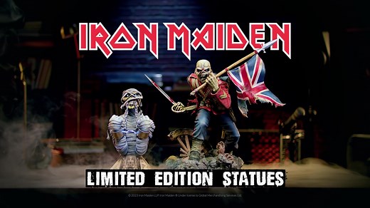 The Powerslave Eddie Premium Format™ Figure from Sideshow Collectibles which is 12” tall and 7” wide, & the previously announced Trooper Figure are available for pre-order NOW! https://side.show/gfc4w #IronMaiden #HeavyMetal #Music #Statue #Eddie | Iron Maiden