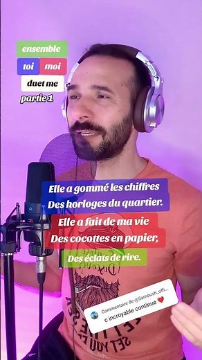 Je l'aime à mourir - Francis Cabrel (karaoké duo avec Gabriele) partie 1