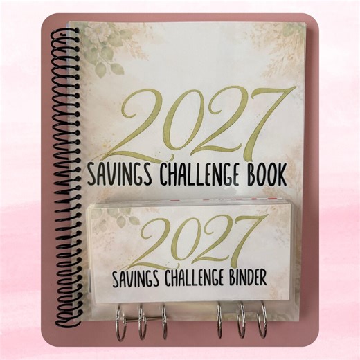 2027 Savings Challenge Book With Binder - Etsy