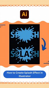 1.1K views · 16 reactions | How to Create Splash Effect in Illustrator . Follow : @vipulgraphics . Thanks ❤️ . #illustrator #illustration #graphicdesign #sketch #splash #difference #vipulgraphics #illustrationartists #artistsoninstagram #draw #logo | Vipul Graphics | Facebook