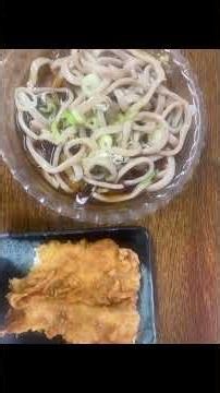 【日本一メニューの多い立ち食い蕎麦店】雑貨屋本店の★とり天極上太麺そば★食べてみた #グルメ#立ち食いそば #関屋＃とり天