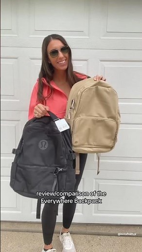 PART 2: review/comparison of the everywhere backpack & new crew backpack #lululemon #lululemonbag