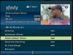 Xfinity GUI and OnDemand stuff (2011)
