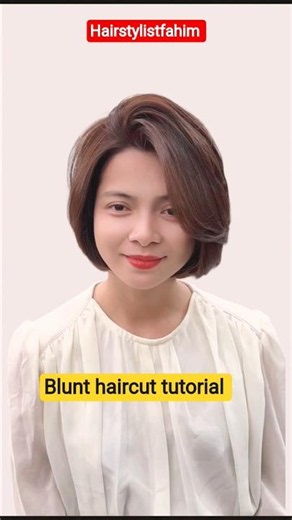 Blunt haircut tutorial | Bob haircut tutorial | #hairstylistfahim #haircut #shorts