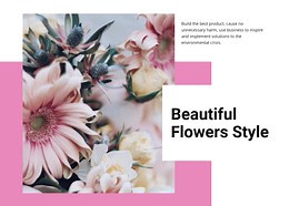 Beautiful flowers style  - CSS Template by Nicepage