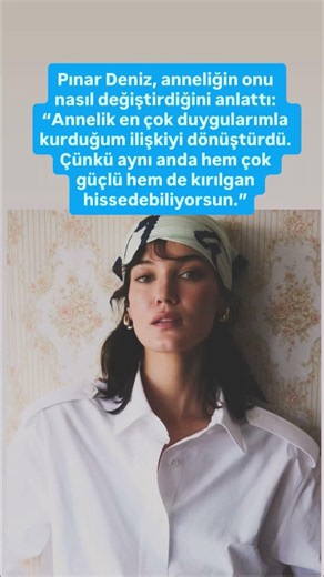 Pınar’la deniz anneliğin onu nasıl değiştirdiğini anlattı hem çok güçlü hem de kırılgan hissediyorum