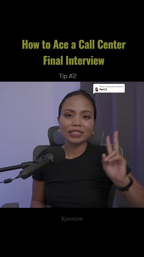 Replying to @kwestyon How to Ace a Call Center Final Interview Tip #2 Call center final interviews are not as easy as initial interviews! They're more selective and are rife with questions that can catch even the most seasoned job seekers off guard. In this video, I’ll share four solid tips to help newbies and experienced job seekers tackle tough follow-up questions, show confidence, and efficiently practice for final interviews. #callcenter #callcenterlife #onlinejobs #onlinejobsworkfromhome #b
