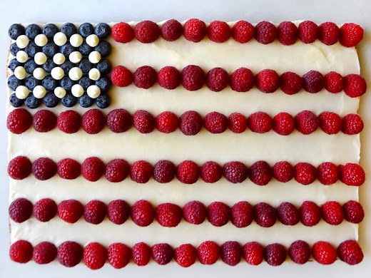 American Flag Cookie Cake