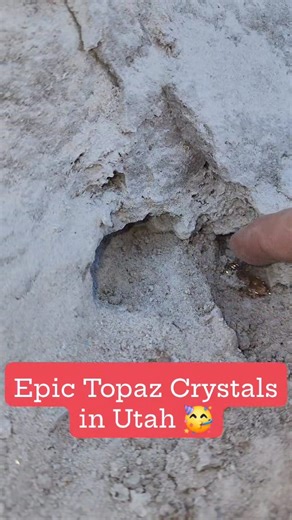 Spent my birthday yesterday mining some of the most beautiful gem topaz in the world at Topaz Mountain Adventures with the owner Ronda Stemmons Desert Attitude 😍⚒️🤯 | Bigfoot Crystals