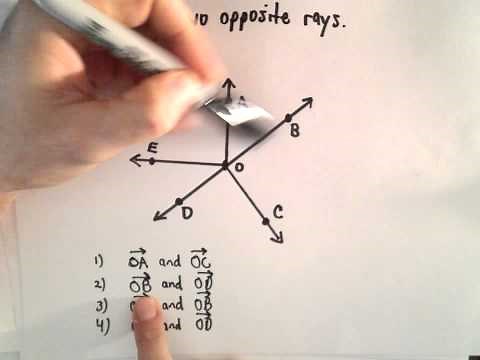 Rays : Identify Opposite Rays ( Geometry )