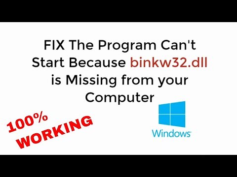 FIX binkw32.dll is Missing from Your Computer in Windows 10/8/7 UPDATED