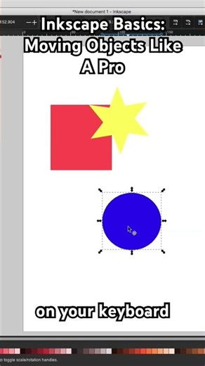 Inkscape Basics: Moving Objects Like A Pro #inkscapebeginner #inkscapetutorial #graphicdesignbasics
