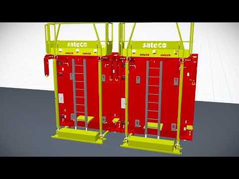 Assemblage des banches en 1 point - Innovation Sateco