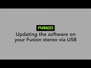 Fusion Tech Tips: Updating the Software on Your Fusion Stereo via USB