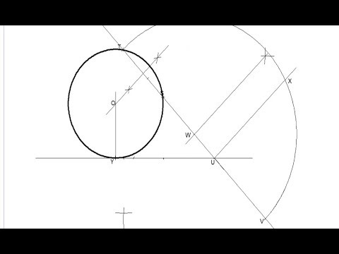 Construct A Circle To Touch A Line And Pass Through Two Points || Engineering Drawing|| WAEC 2023