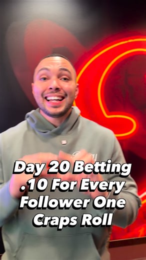 ReggieMush on Instagram: "Betting .10 For Every Follower On One Crapless Roll! Day 20!!!"